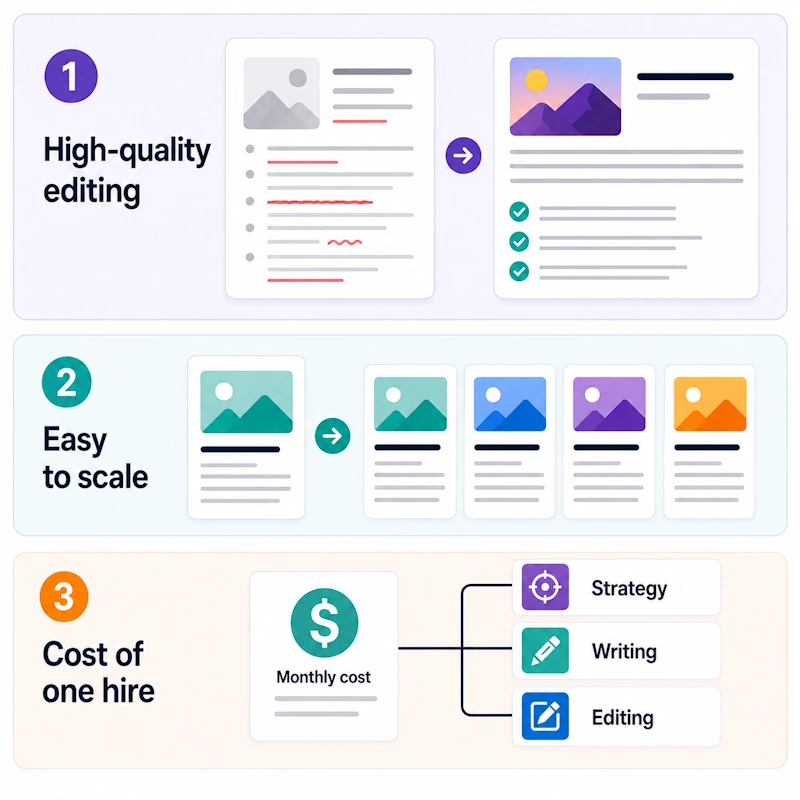 SEO service quality and scale