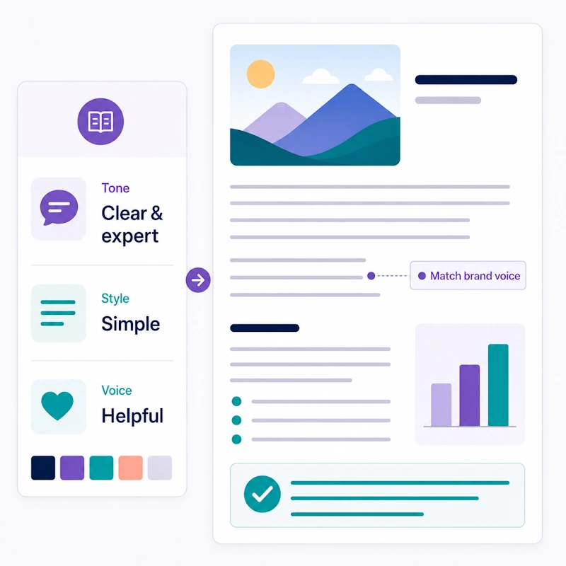 Brand voice content example